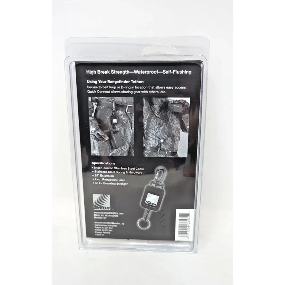 Brand New Nikon 8172 Black Retractable Rangefinder Tether field recon team